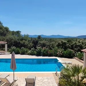 Lorgues, La Tourelle, Immense Piscine, Plongeoir, Vue, Au Grand Calme Vakantiehuis